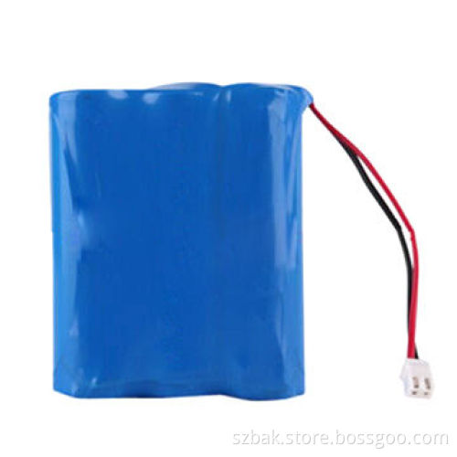 Li-ion battery pack, 18650-3S2P, 11.1V, 5,200mAh, for medical devices